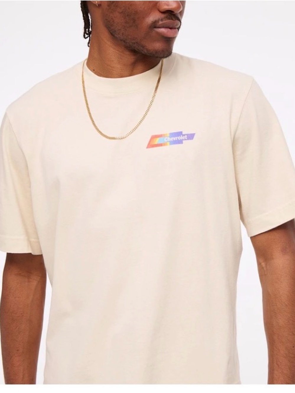 Abercrombie & Fitch Men’s Cream Logo Tee